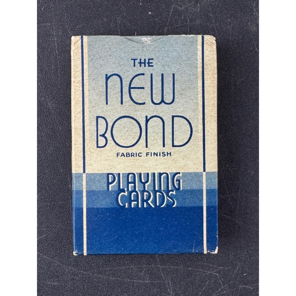 New Bond Fabric Finish Playing Cards Universal Playing Card Co Leeds London RAF